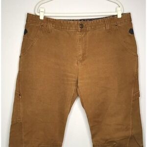 A. Tiziano Mens Field Twill Canvas Work Pants Brown 40x31 Streetwear Hip-Hop EUC
